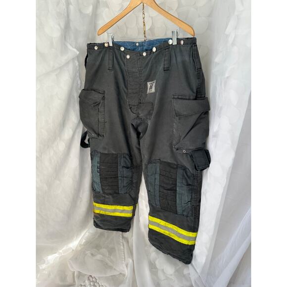 Fireman Firefighter Safety Pants Black Honeywell Morning Pride 42 x 32 work pant - Picture 3 of 11